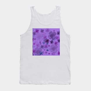 Purple abstract flowers Tank Top